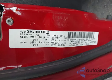 2014 Dodge Grand Caravan R/T z USA, uszkodzony, nr VIN 2C4RDGEG2ER109843